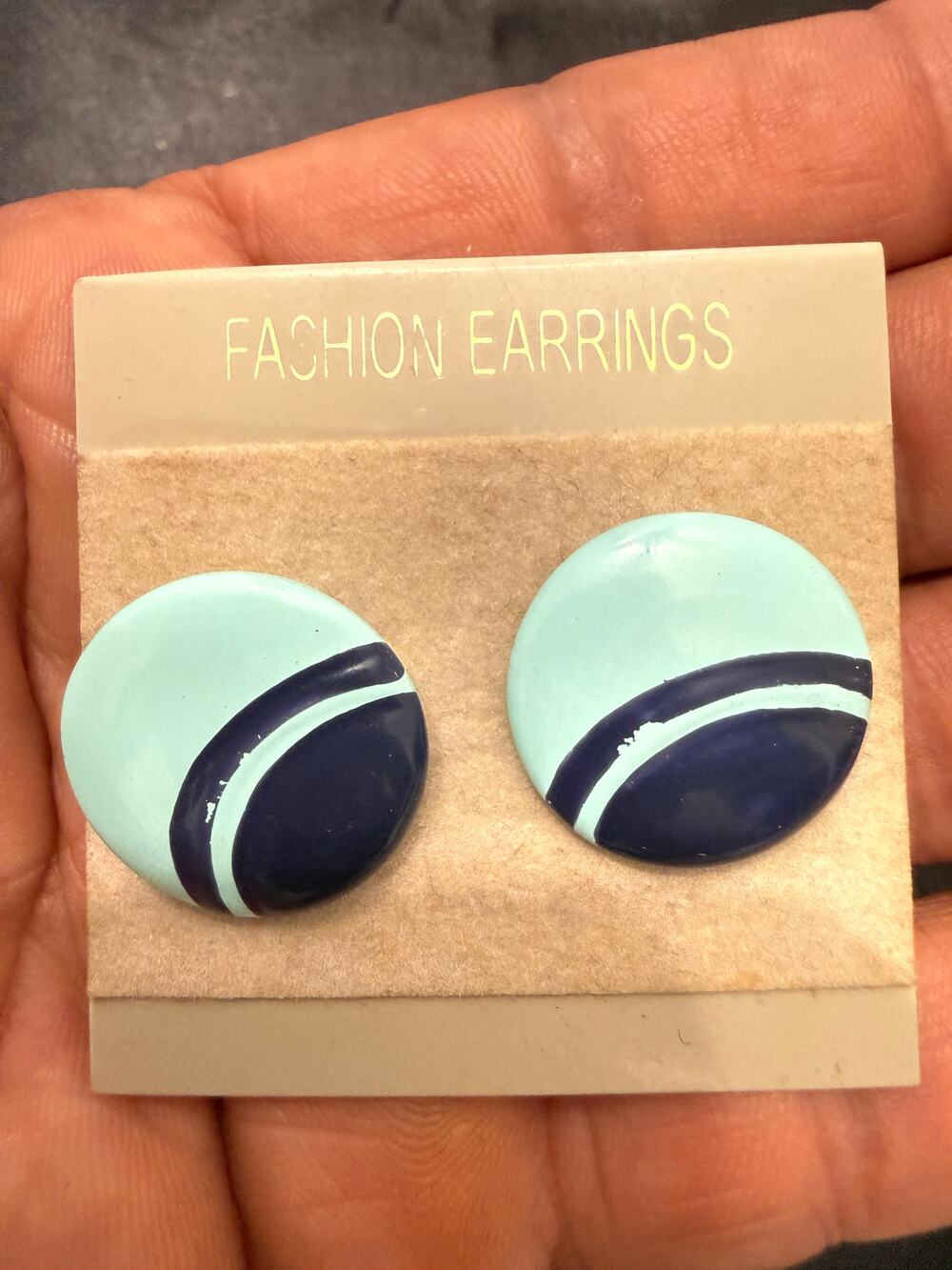 Vintage post earrings circa 1980